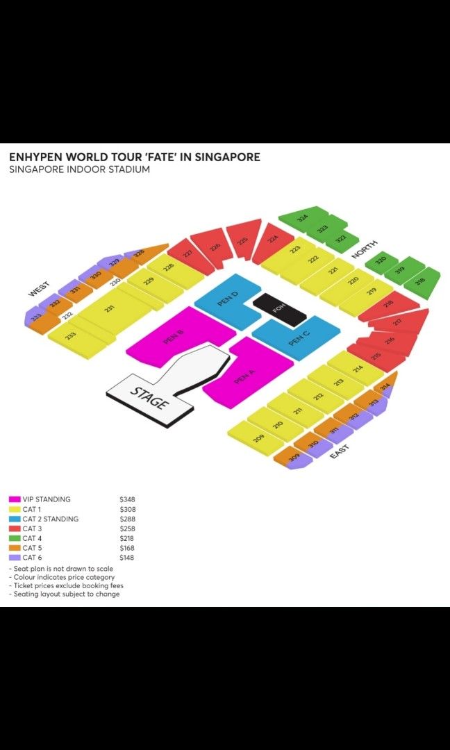 VIP Enhypen 'FATE' Singapore 2024, Tickets & Vouchers, Event Tickets on