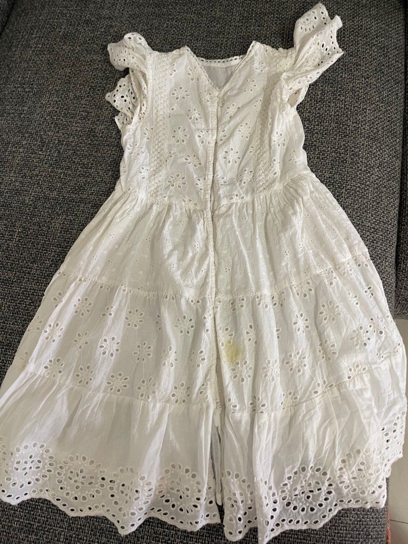 Girls white best sale dress size 14