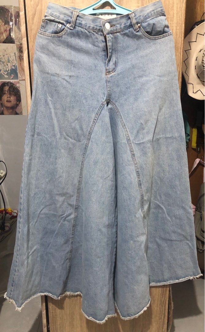 Wide Baggy Elephant Maong Pants, Women's Fashion, Bottoms, Jeans on