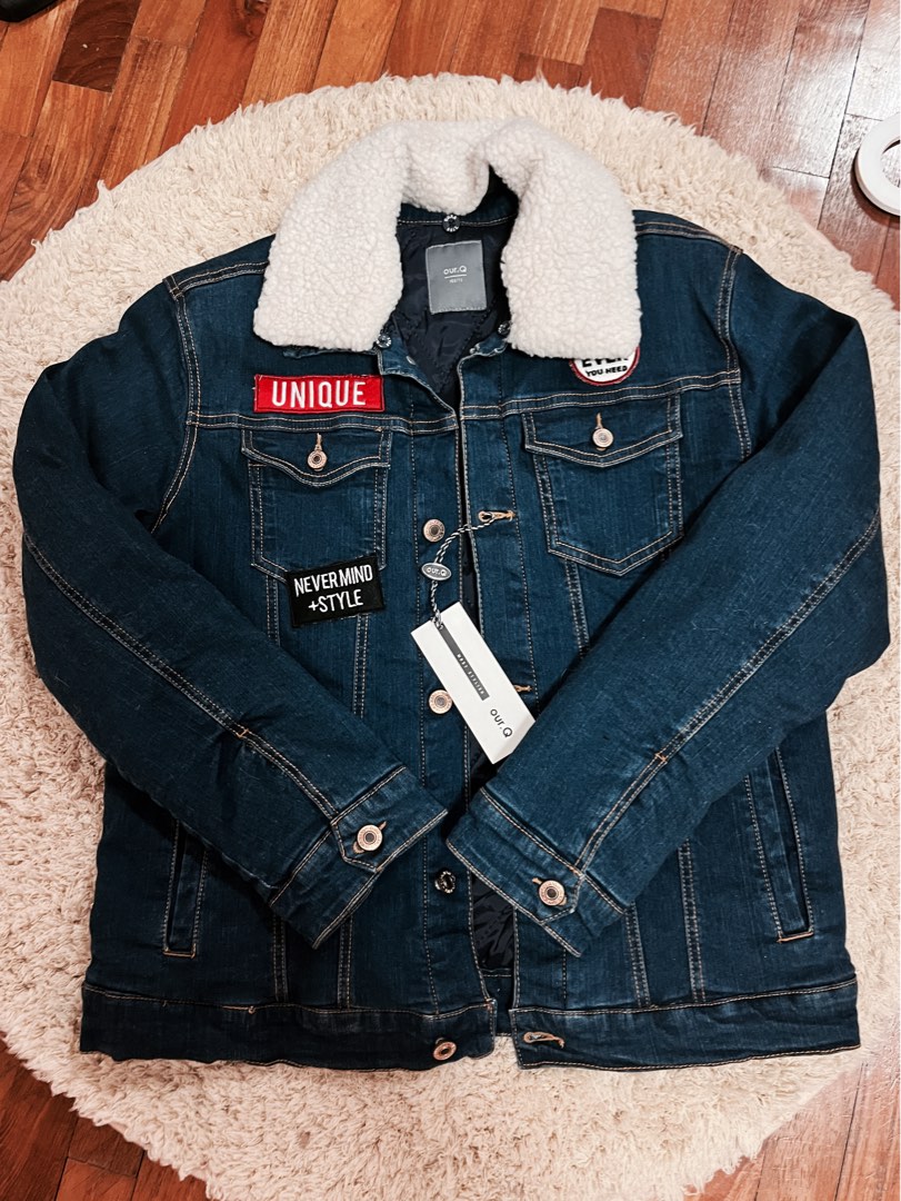 winter denim jacket Women s Fashion Coats Jackets and Outerwear