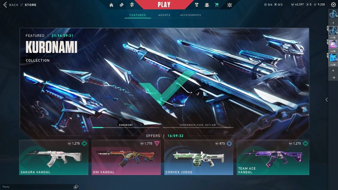 WTS Valorant kuronami bundle + 80 premium skins 40k vp, Video Gaming