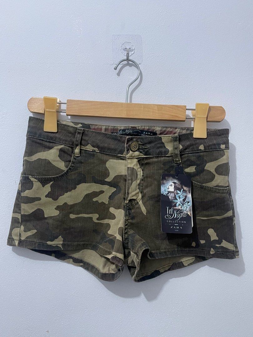 Zara Camouflage Shorts Women s Fashion Bottoms Shorts on Carousell