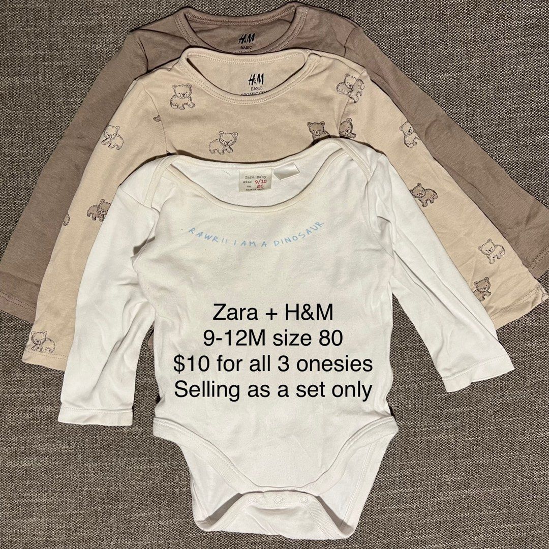 H and cheap m baby onesies