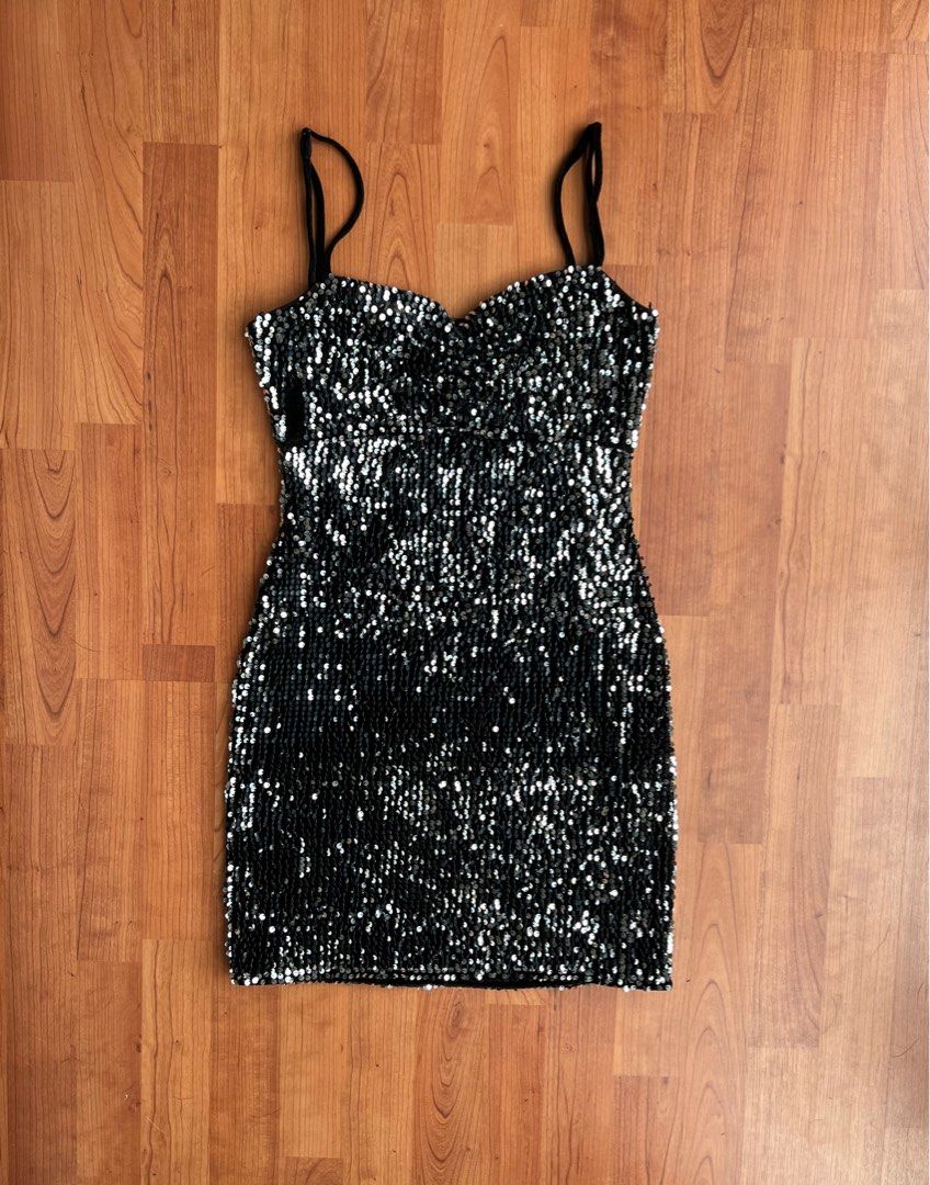 Zara short sequin dress top