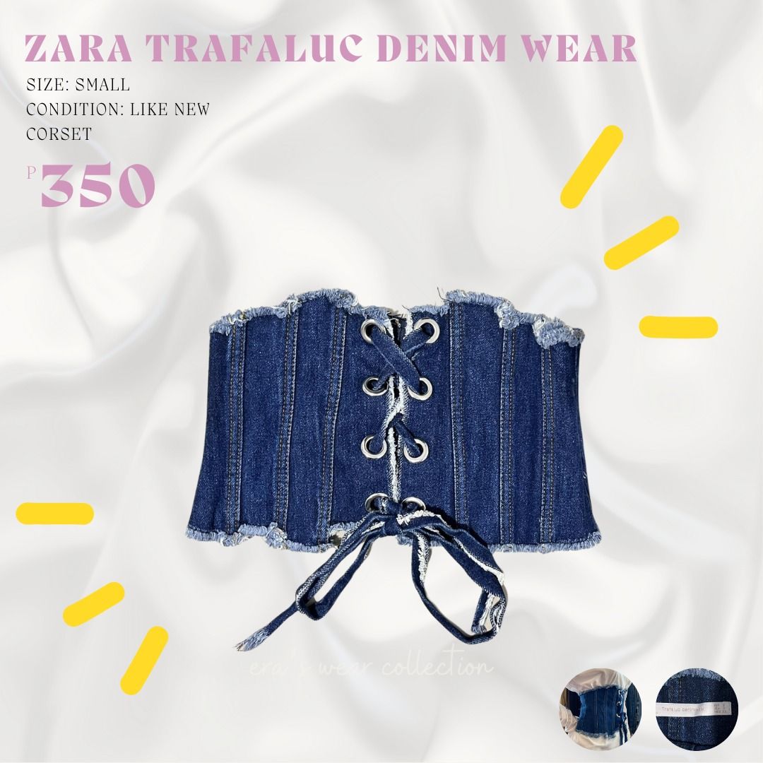 Chemise Denim Zara Trafaluc Femme Taille S - Occasion Très Bon état, Style Button-down