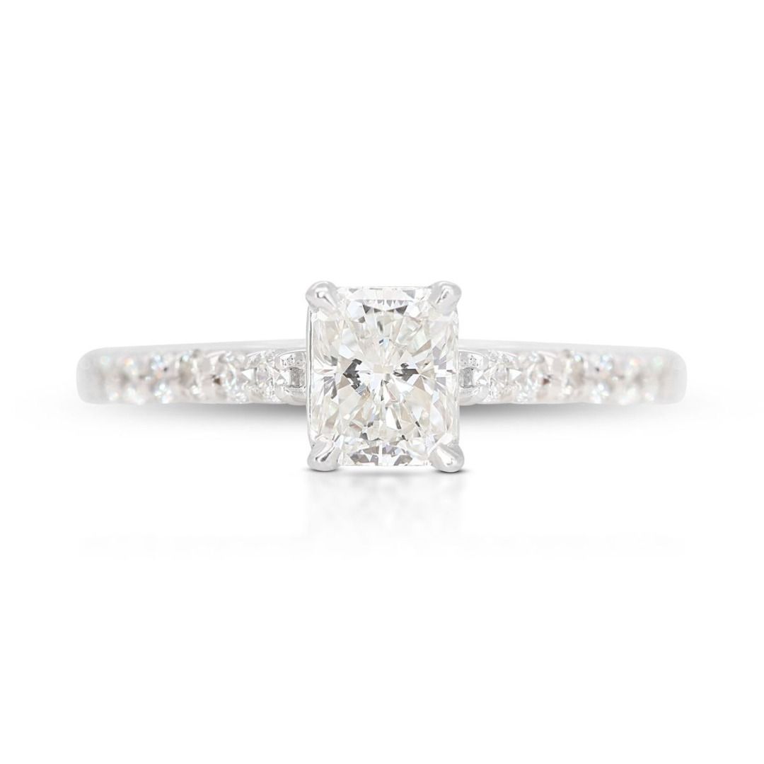 White gold pave engagement rings shop