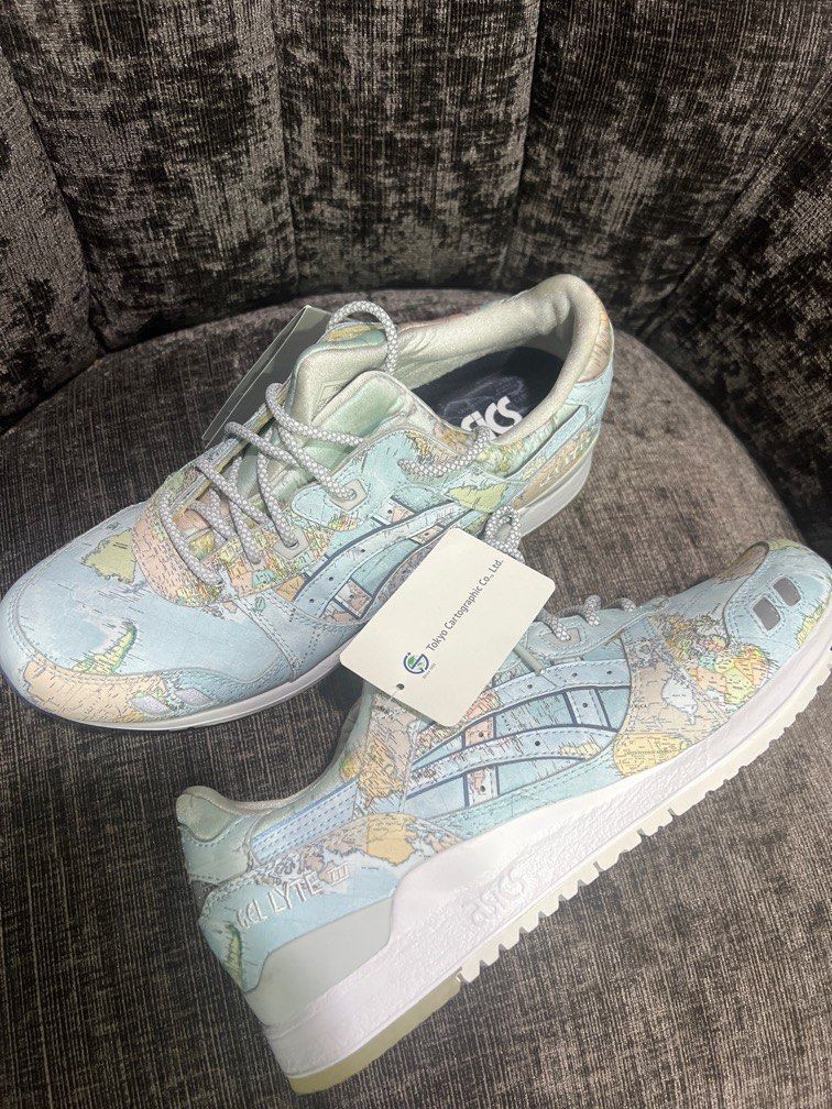 Asics tiger gel lyte iii world map top