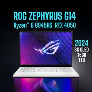 ASUS ROG Zephyrus G14 Gaming Laptop, 14 QHD 165Hz, AMD 8-Core Ryzen 9  7940HS, GeForce RTX 4060, 32GB DDR5, 2TB PCIe 4.0, VR Ready, Single-Zone  RGB