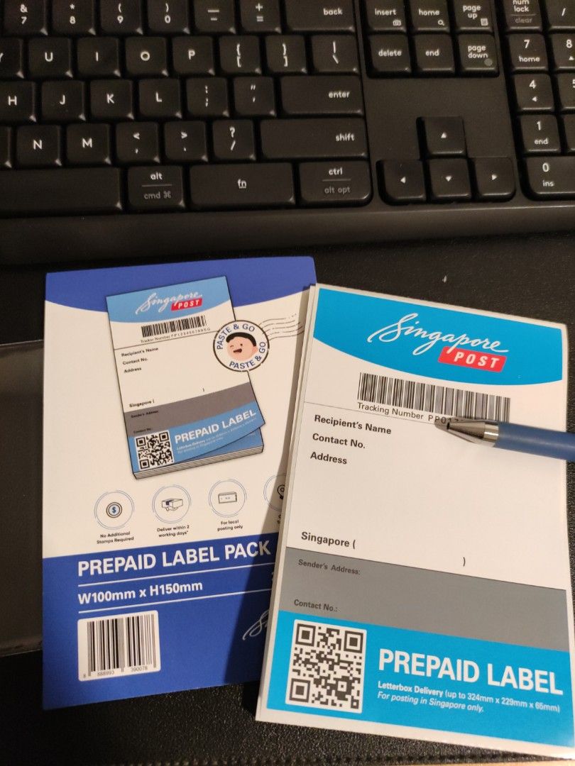 Singpost Labels (Free Registered Mail), Hobbies & Toys, Memorabilia ...