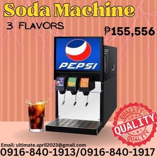3 flavors of soda machine