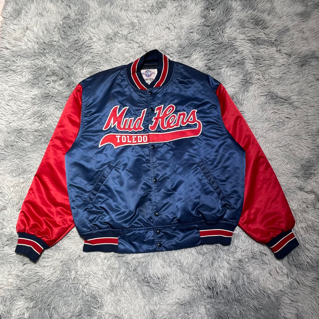 90’s Vintage Varsity Jacket Mud Hens Toledo Tailswift, Men's Fashion