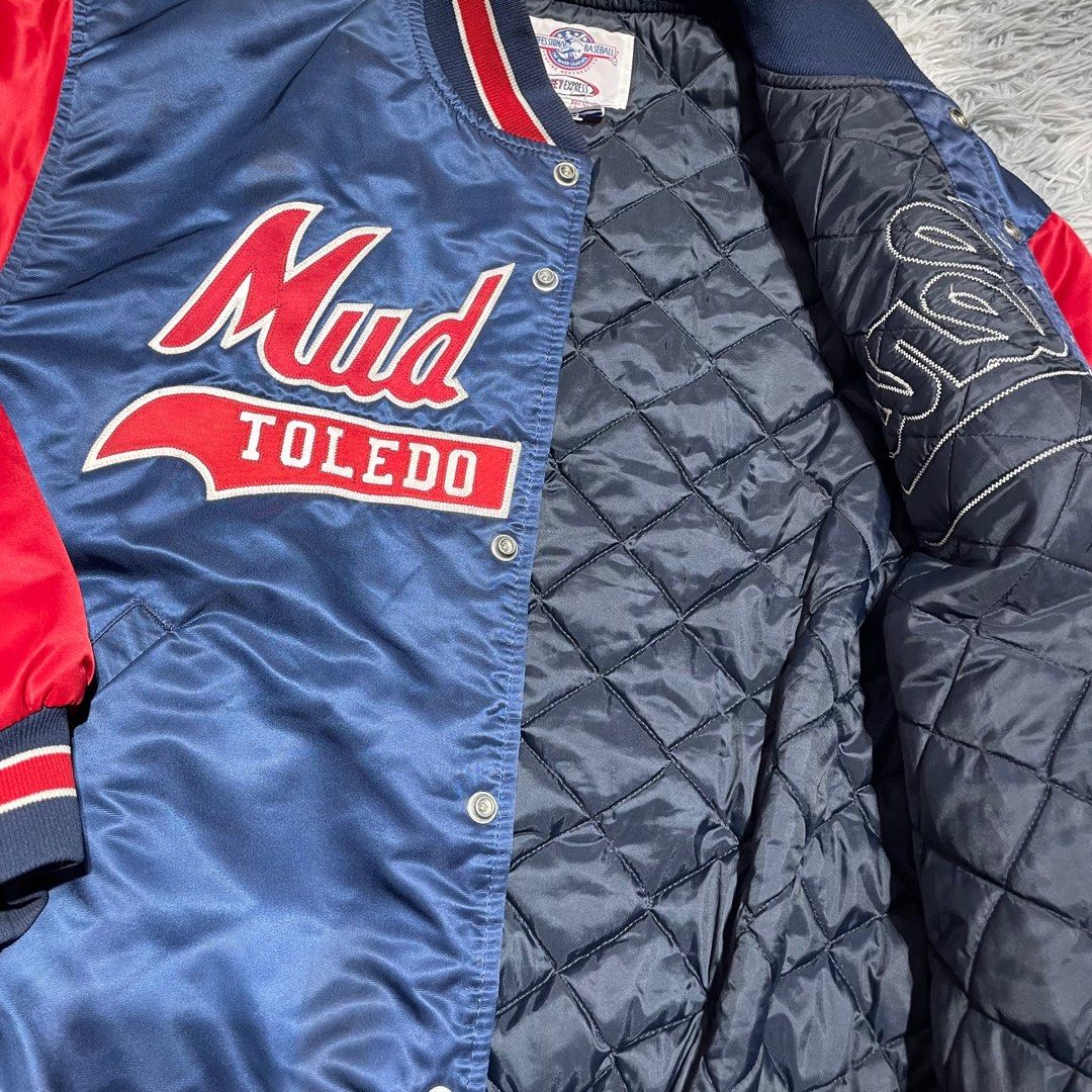 90’s Vintage Varsity Jacket Mud Hens Toledo Tailswift, Men's Fashion