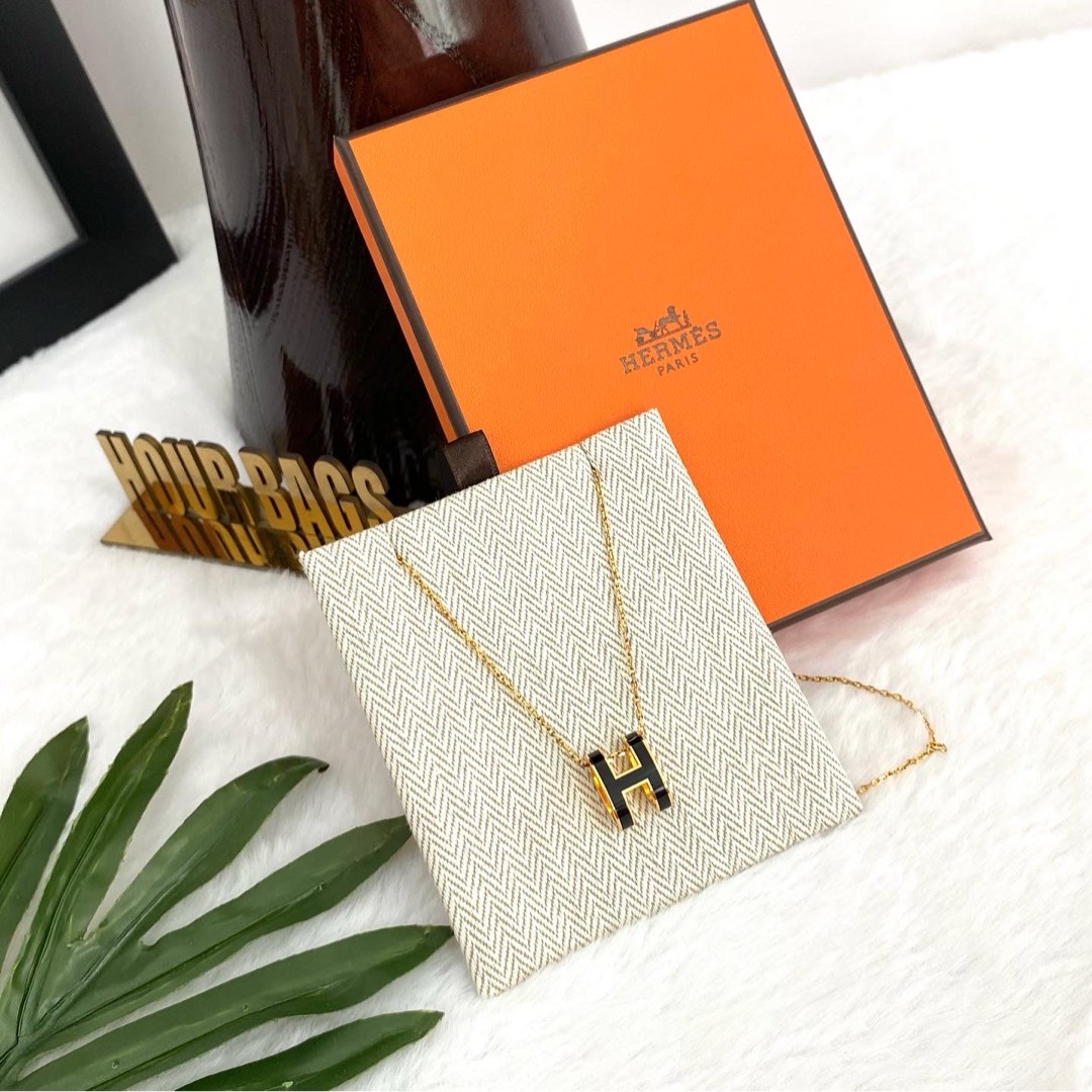 Hermes letter necklace on sale