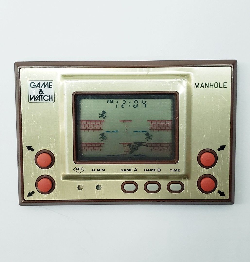 懷舊遊戲機Nintendo 任天堂Game & Watch MANHOLE 過橋抽板, 興趣及遊戲 