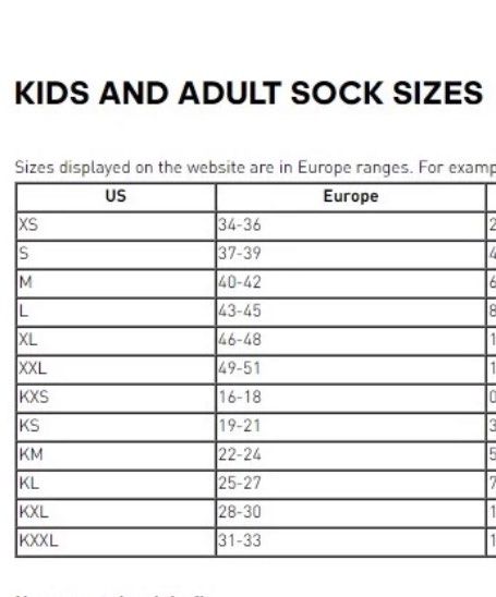 Adidas kids socks SIZE KXXL