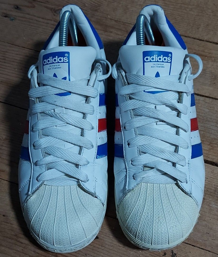 Adidas superstar red and white size 4 shop