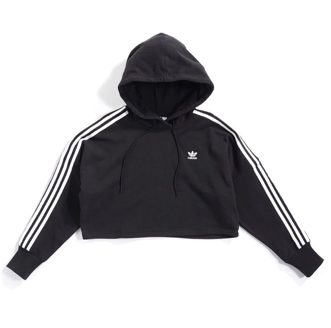 ADIDAS T ORIGINALS CROPPED HOODIE