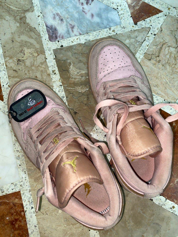 Air Jordan 1 Low Coral Gold Women s Fashion Footwear Sneakers