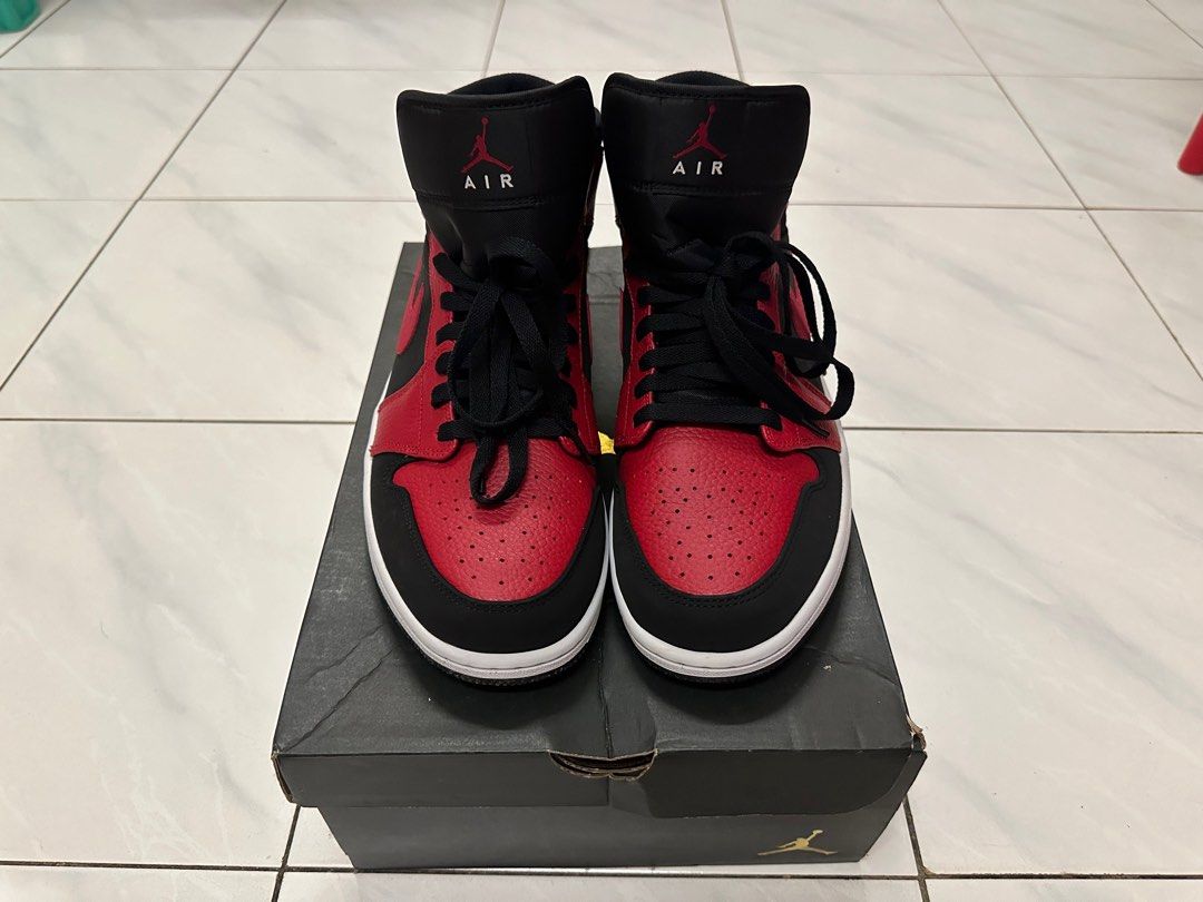 Air jordan 1 sales mid bred 2018