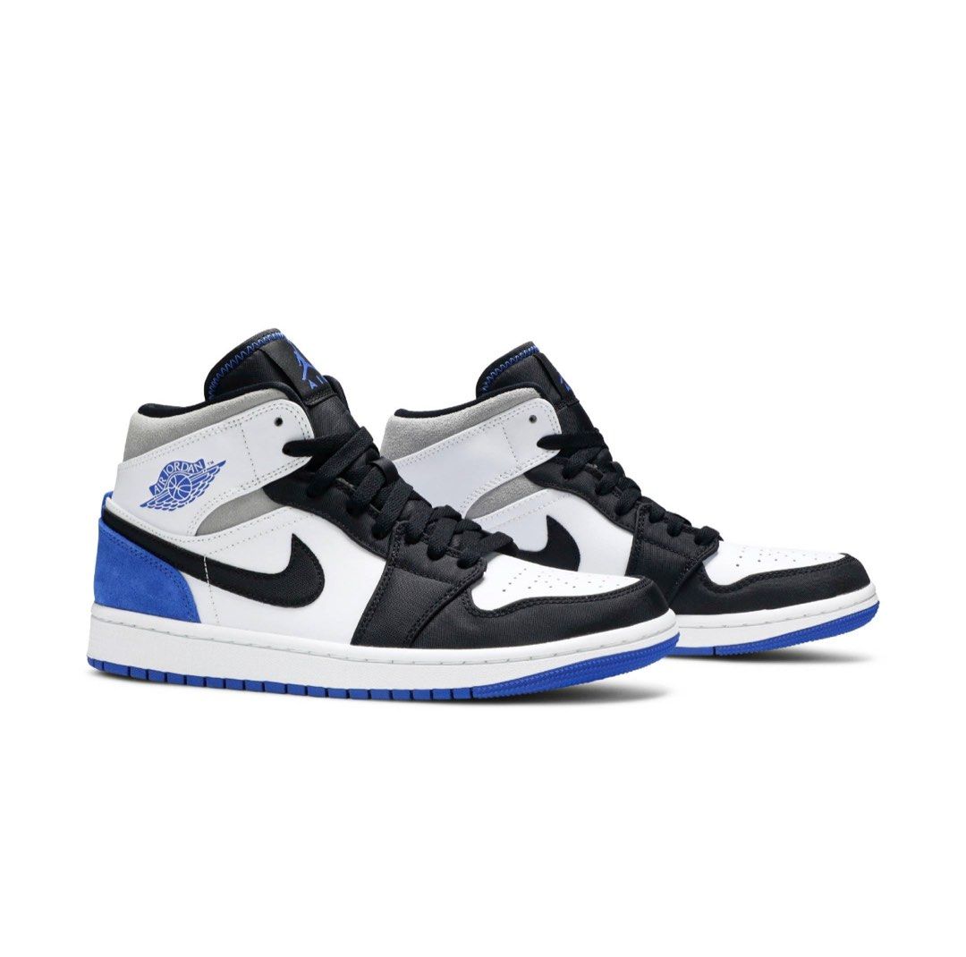Air jordan 1 Mid Se royal black toe Men s Fashion Footwear