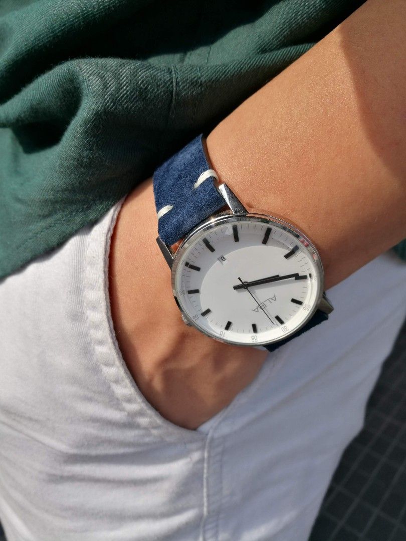 Alba Prestige AG8H31X1 quartz watch with free Kvarnsj Made In