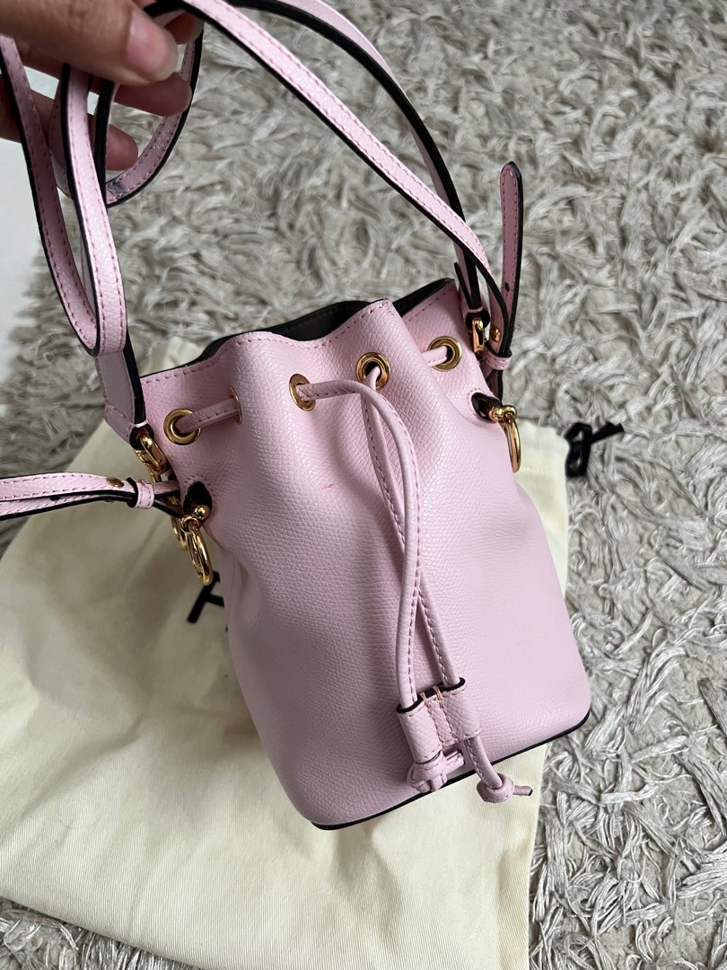 Authentic FENDI Mon Tresor Mini Bucket in Light Pink