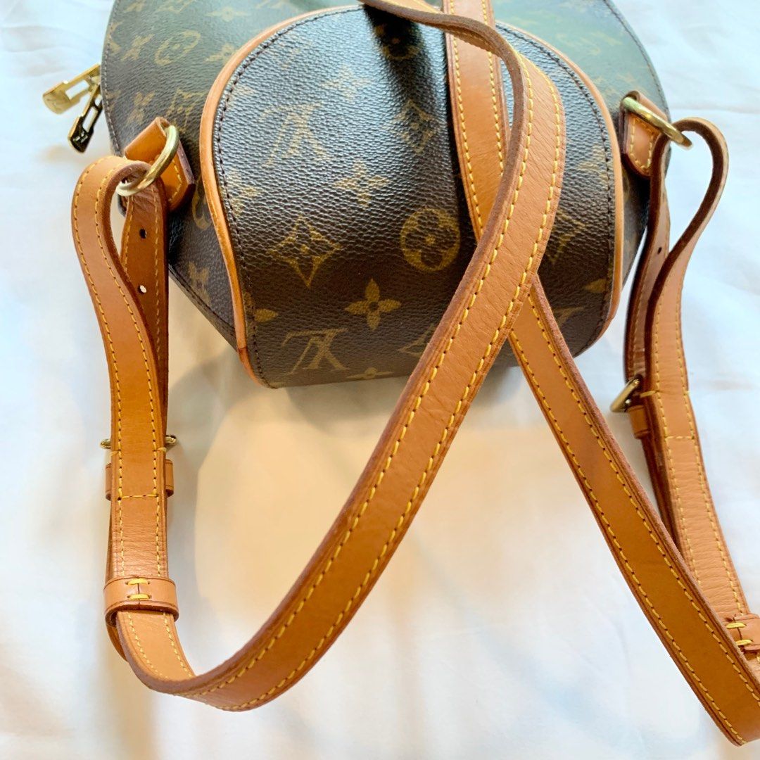 AUTHENTIC Louis Vuitton Ellipse Backpack in Coated Canvas Gold Hardware