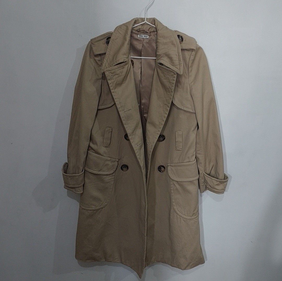 MIUMIU LONG TRENCH COAT STYLE 190 main image 1