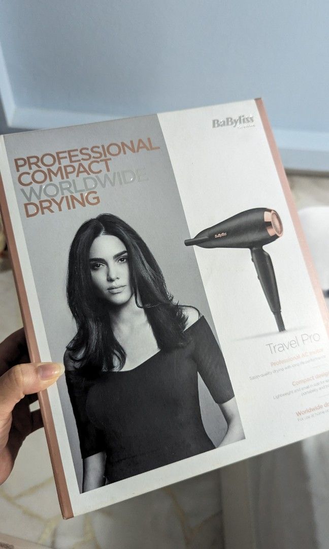 Babyliss Travel Pro Hair Dryer UK Plug Beauty Personal Care Hair on Carousell