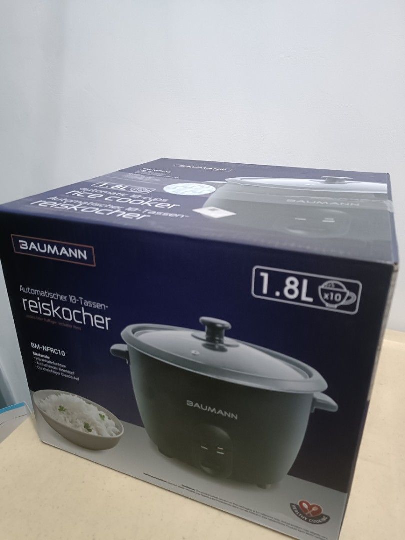 Baumann Automatic 10Cups Rice Cooker 1.8 Liter, Keep Warm Function