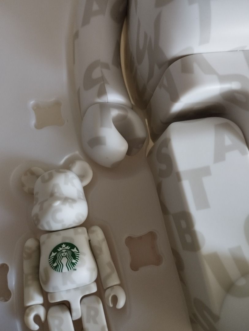 Bearbrick + Starbucks, Hobbies & Toys, Collectibles & Memorabilia, Fan Merchandise on Carousell