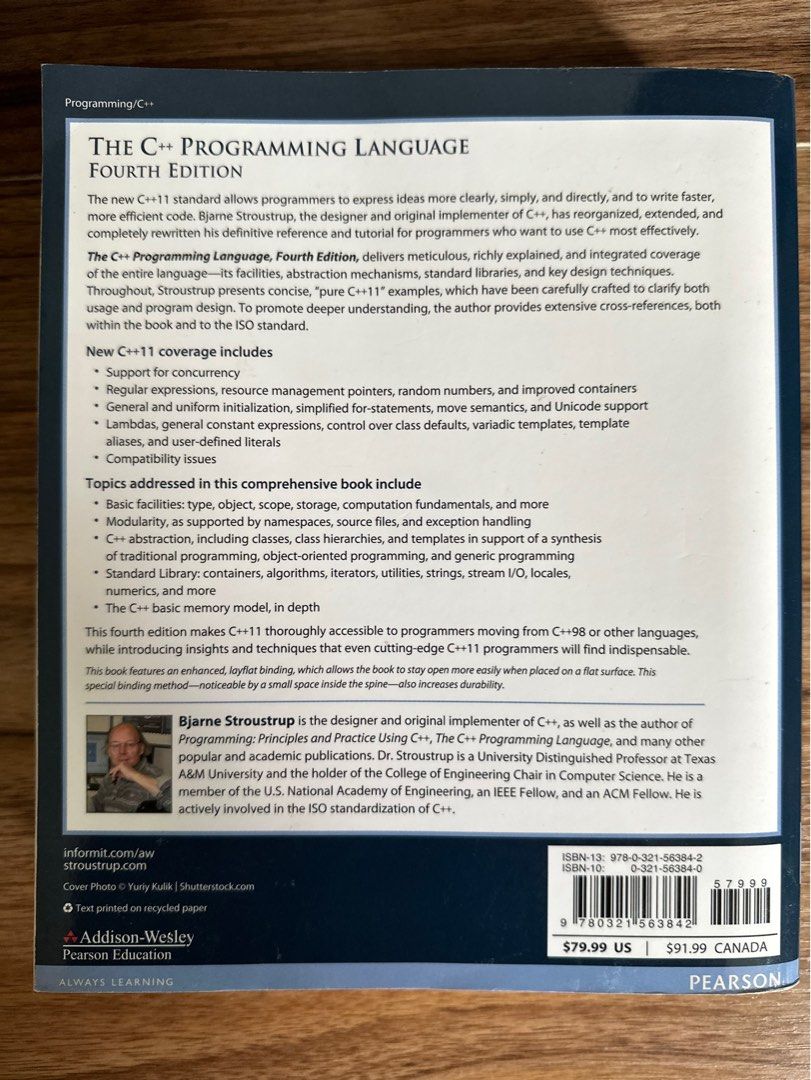 Bjarne Stroustrup The C++ Programming Language, Hobbies & Toys, Books ...