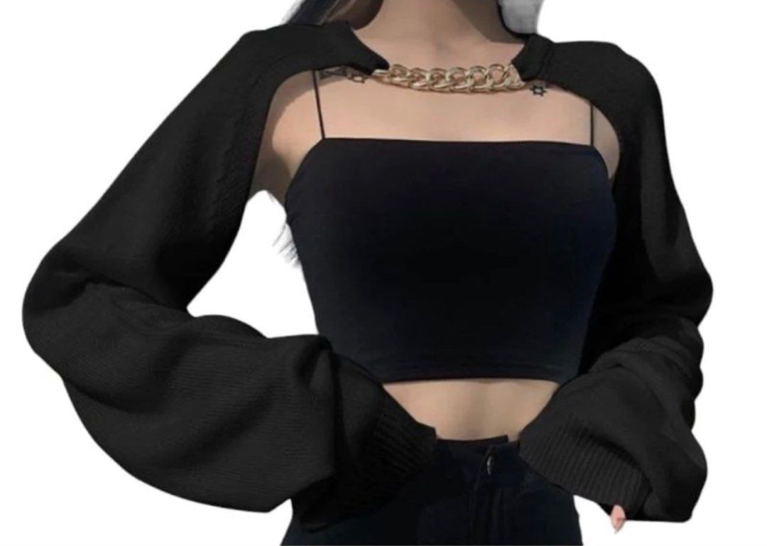 Black bolero shrug
