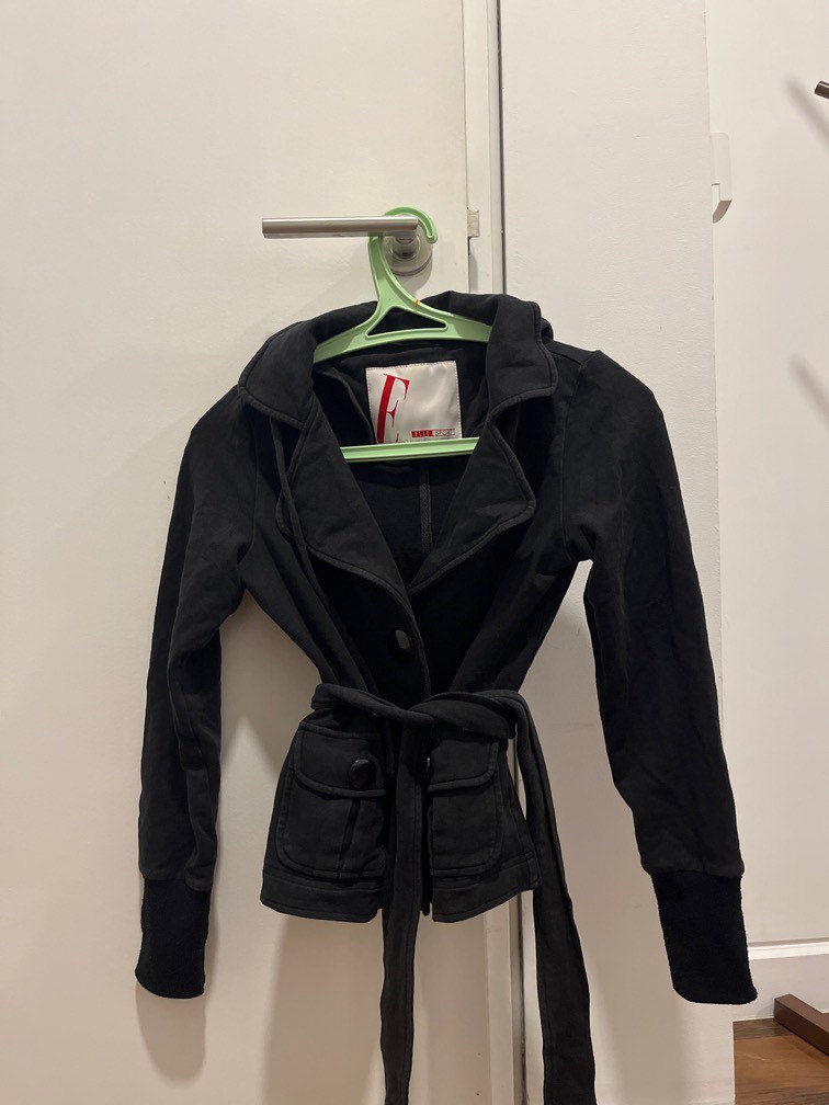 Black cotton deals casual jacket