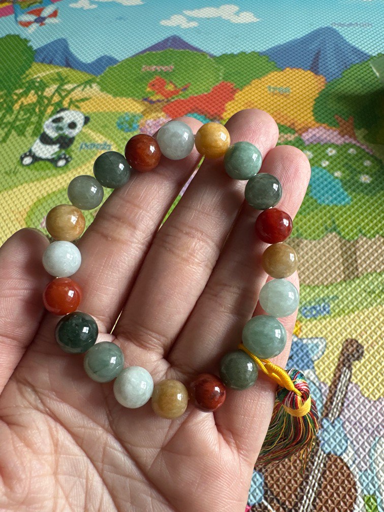 Chinese jade bead discount bracelet