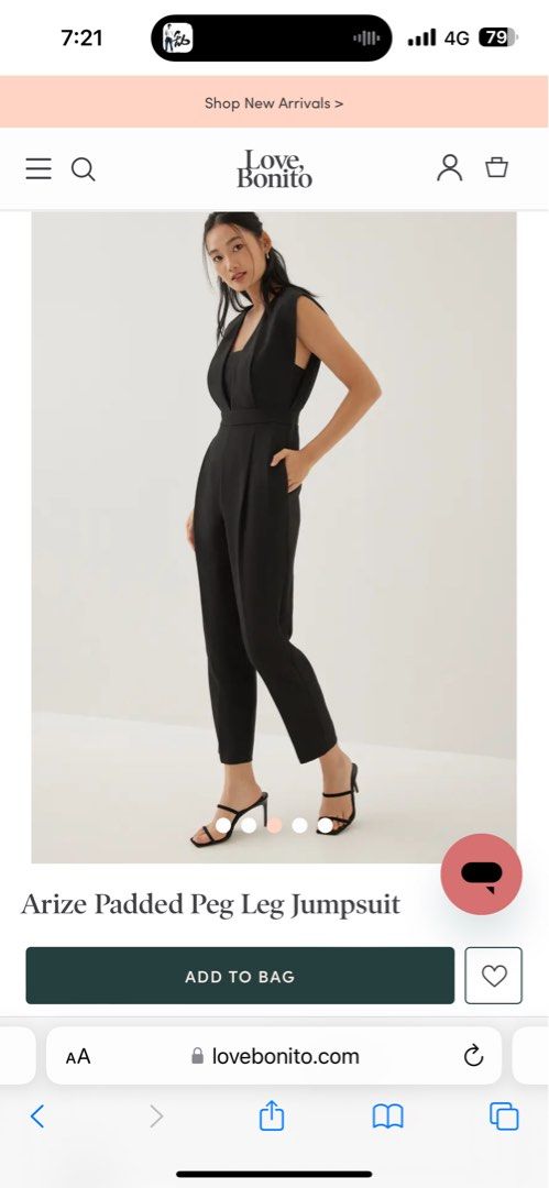 Black peg leg jumpsuit sales