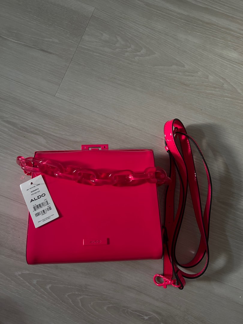Aldo red clutch bag online
