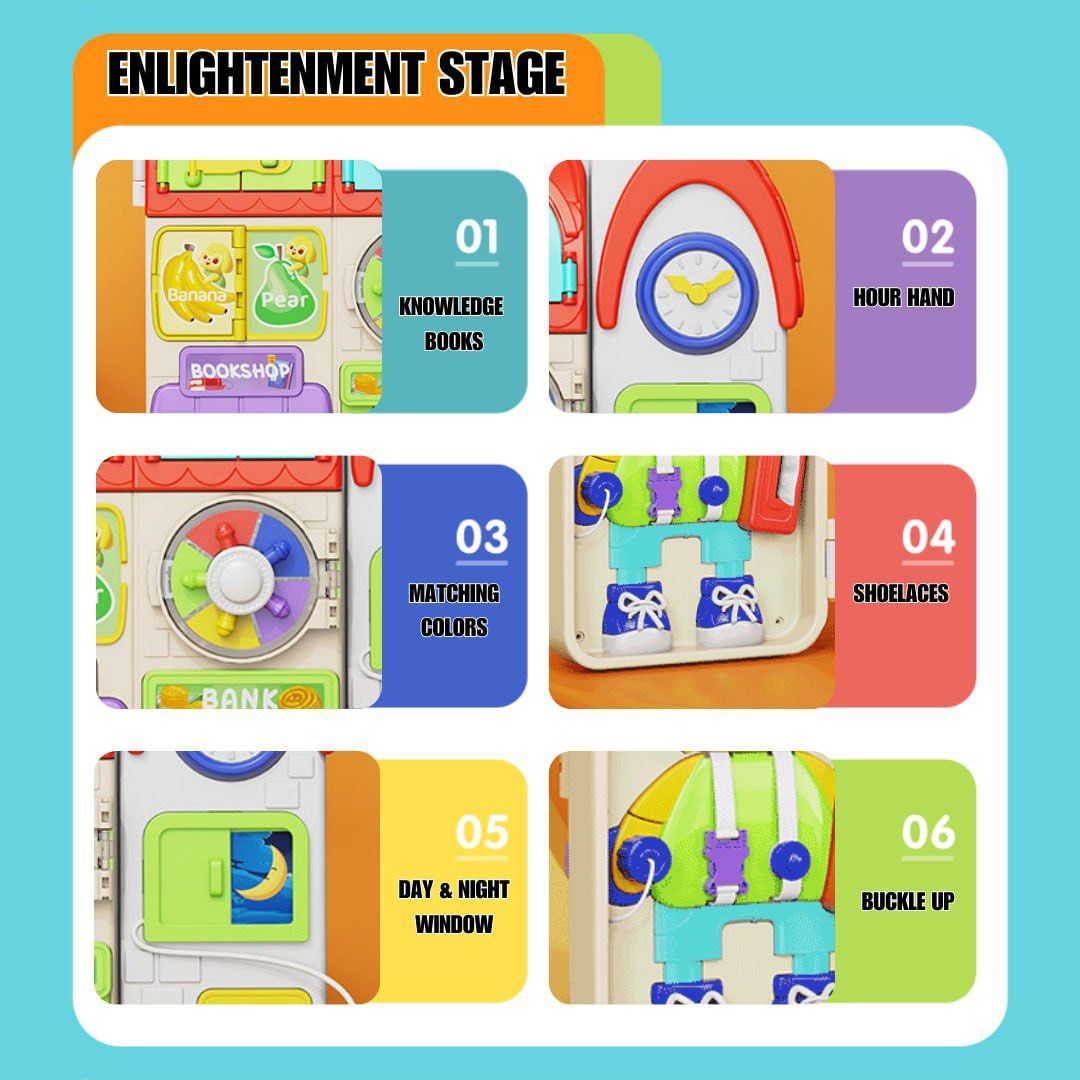 Bookstore Busy Board (Category: Educational & Learning Toys) located in Quezon City. Submitted by tanyachoa (Listing ID 1278407946, Image 3). Description: 🎈needs 3 pcs AA battery 🎈English audio.