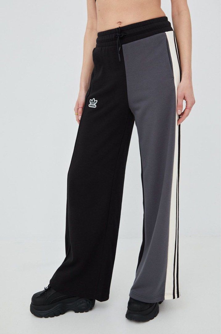 Adidas originals wide leg joggers sales