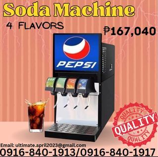 brand new Soda Machine 4 flavors