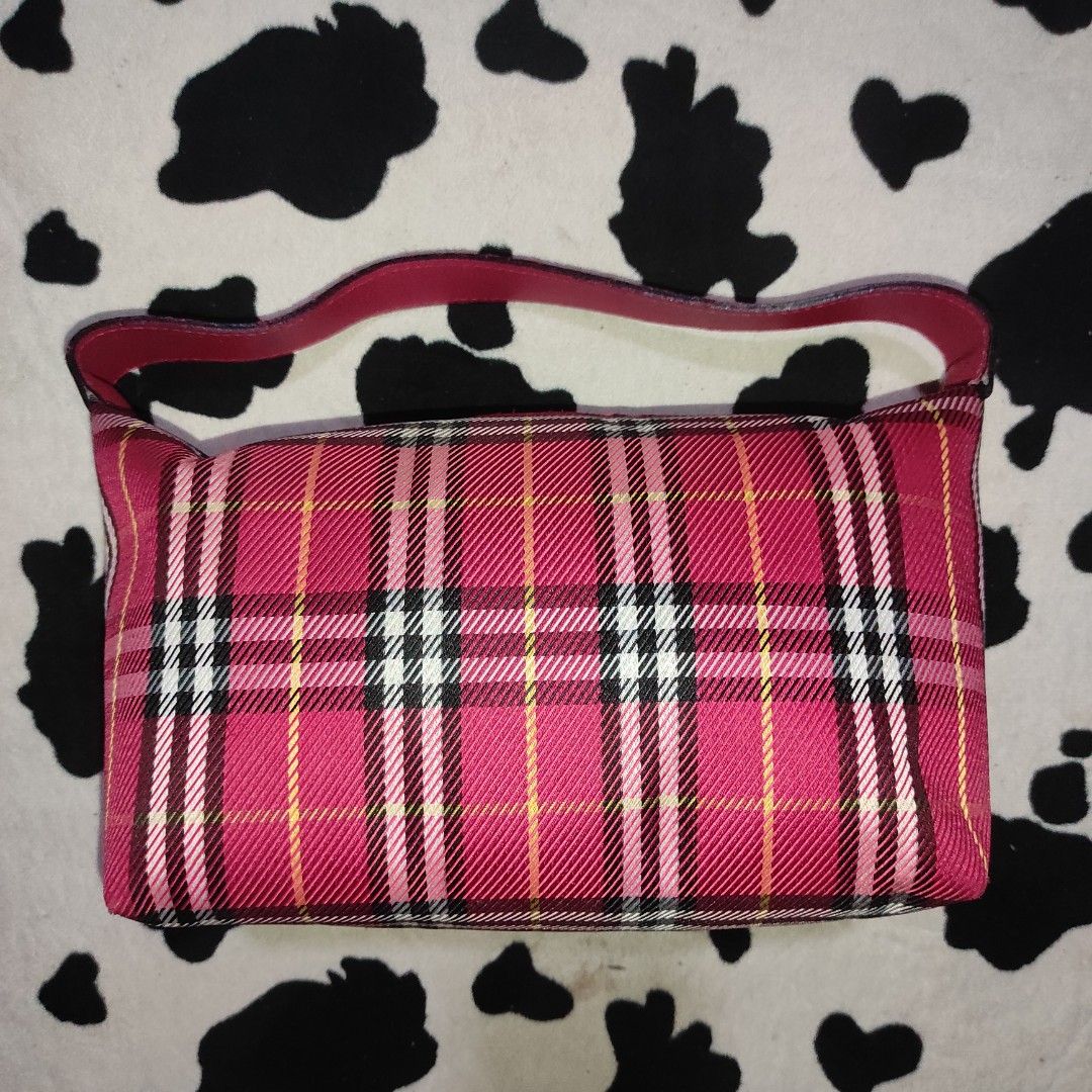 Burberry red plaid purse hotsell