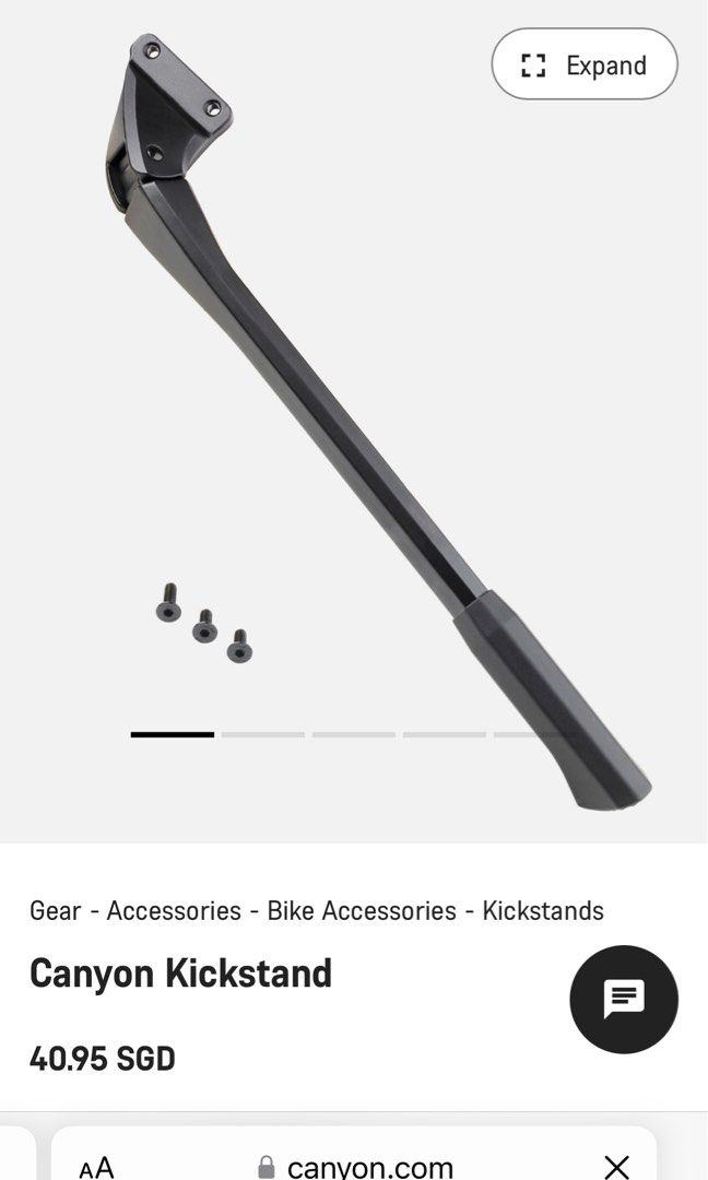 Canyon bicycle kickstand