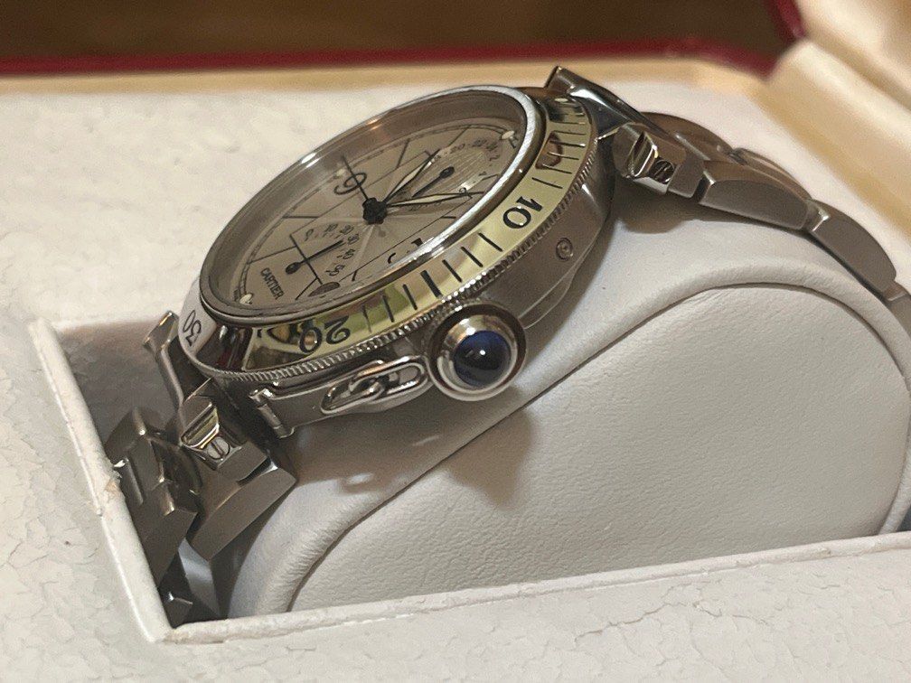 Cartier De Pasha 38mm power reserve dual straps Luxury Watches