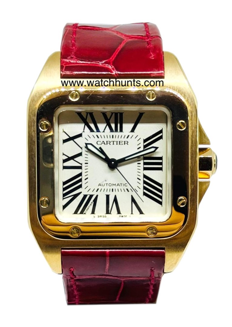 Cartier santos rose discount gold