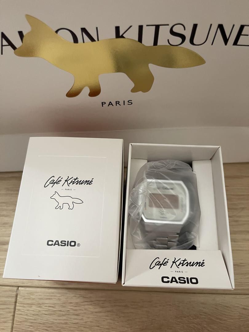 CASIO x cafe kitsune A168WECK-7A, 男裝, 手錶及配件, 手錶- Carousell