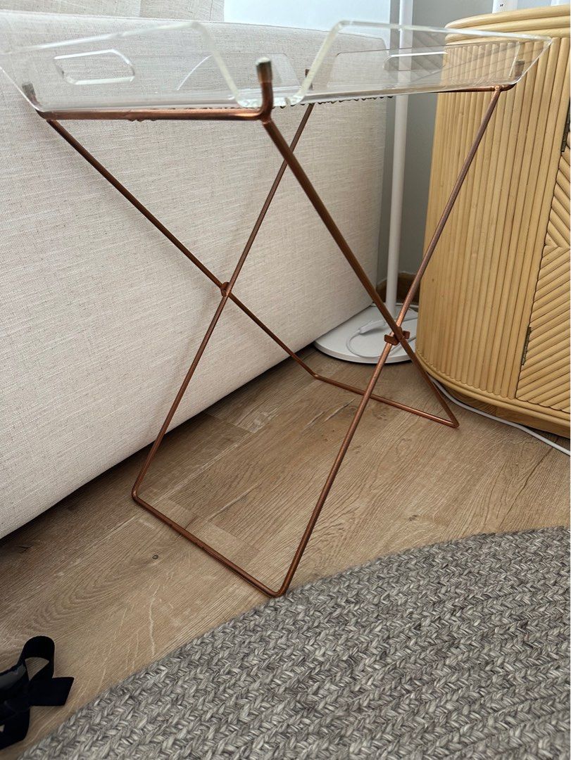 Cb2 acrylic outlet tray table