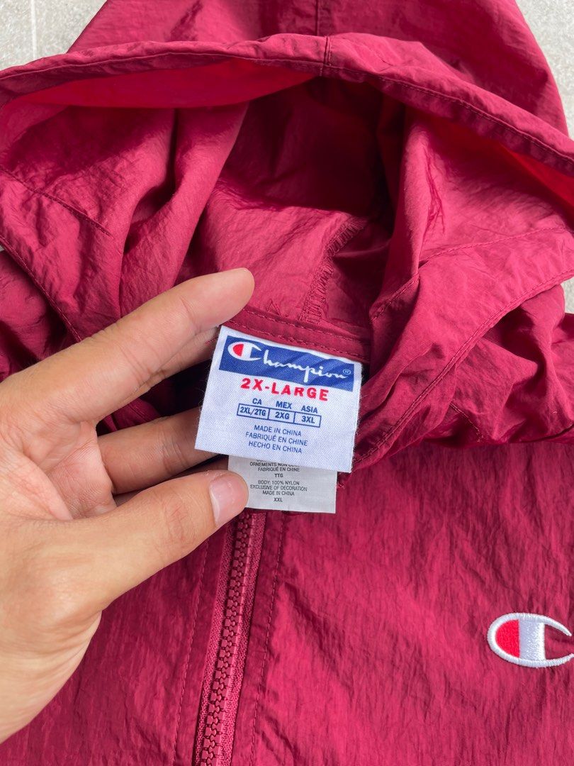 Champion hot sale windbreaker 3xl