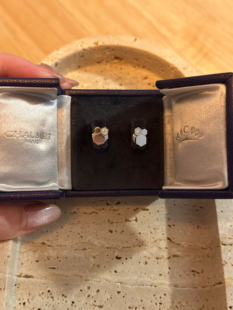 CHAUMET BEE MY LOVE EARRINGS White gold diamonds Women s