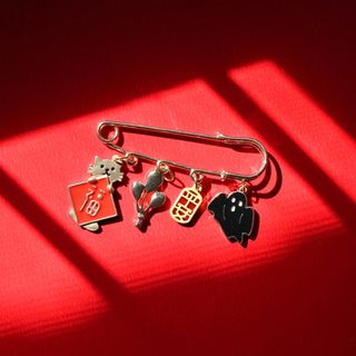 Branded brooch on sale