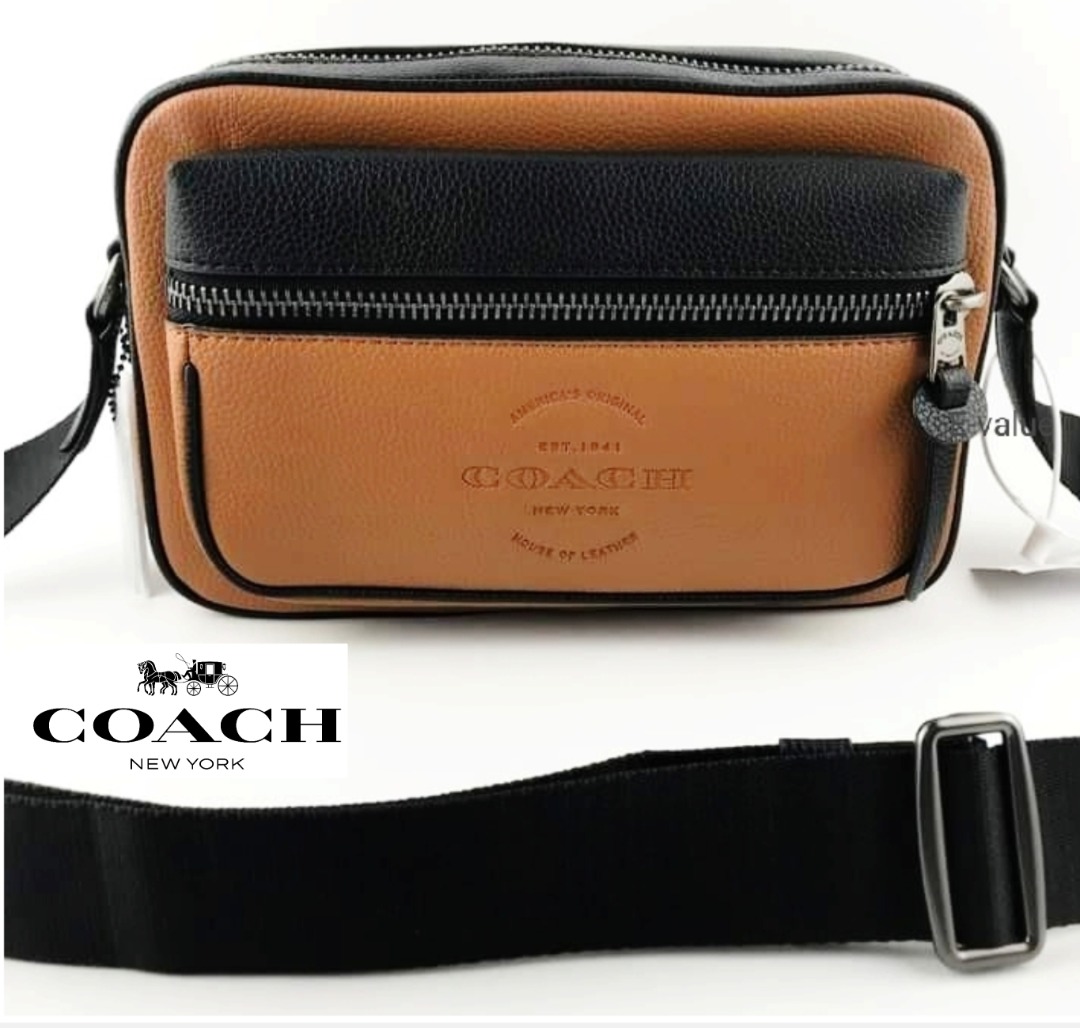 Coach Original THOMPSON CAMERA BAG Brown Collection Sling Crossbody Bag